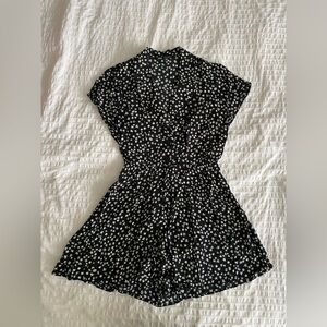 Zara Black and White Floral romper